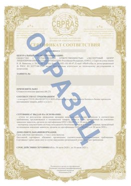 Образец Сертификат СТО 01.064.00220722.2-2020 Балашов Сертификат СТО 01.064.00220722.2-2020 