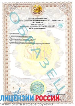 Образец сертификата соответствия (приложение) Балашов Сертификат ISO 14001